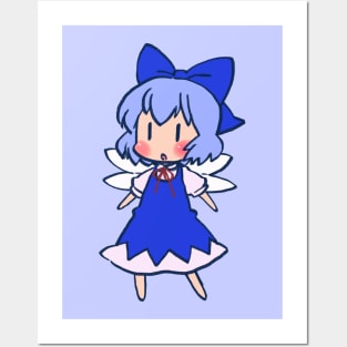 Mudwizard draws the atai cirno sofubi figurine / touhou memes Posters and Art